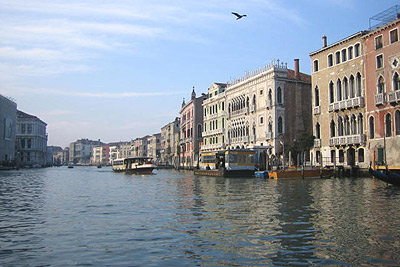 Grand Canal from vaporetto - Venice