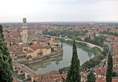 Panorama from Castle Bel Pietro - Verona