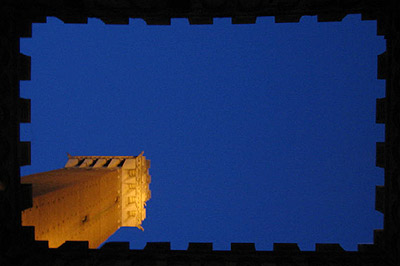 Mangia Tower by night - Siena